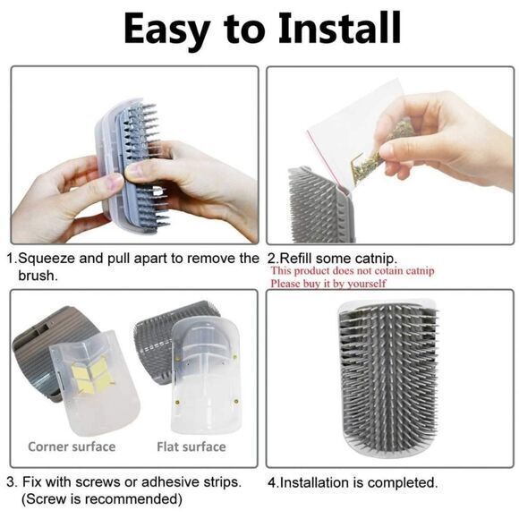 Cat Corner Groomer‎ Black - Picture 7 of 11